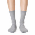 Calze a coste grigie 39-42 in maglia - stile casual