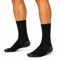Calze sportive unisex 35-38 in maglia nere e grigie traspiranti