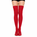 Calze alte donna 35-38 in maglia rosse - stile uniforme