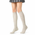 Calze al ginocchio 39-42 in maglia beige - stile classico