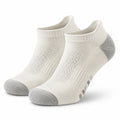 Calzini alla caviglia 39-42 in tessuto a maglia bianco e grigio per attività quotidiane traspiranti