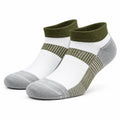 Calzini sportivi 39-42 in maglia bianco verde oliva grigio con bordo elasticizzato