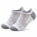 Calze sportive corte 43-46 in tessuto a maglia grigio e bianco traspirante
