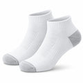 Calze sportive alla caviglia 35-38 in tessuto a maglia bianco e grigio traspiranti