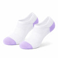 Calzini alla caviglia 35-38 in maglia bianco e lilla traspiranti